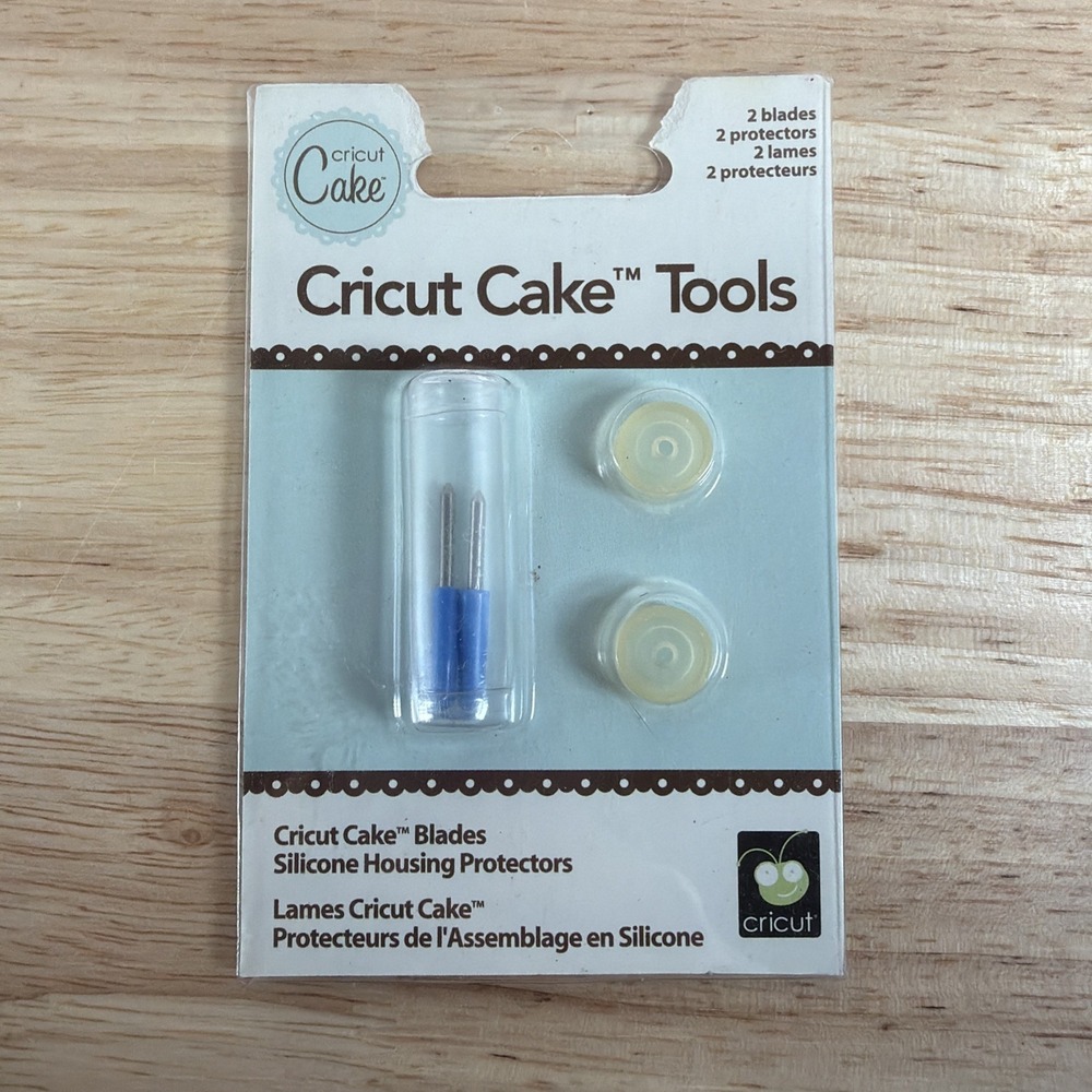 CRICUT Cake Tools 2 Blades & 2 Silicone Housing Protectors 2000244 NEW
